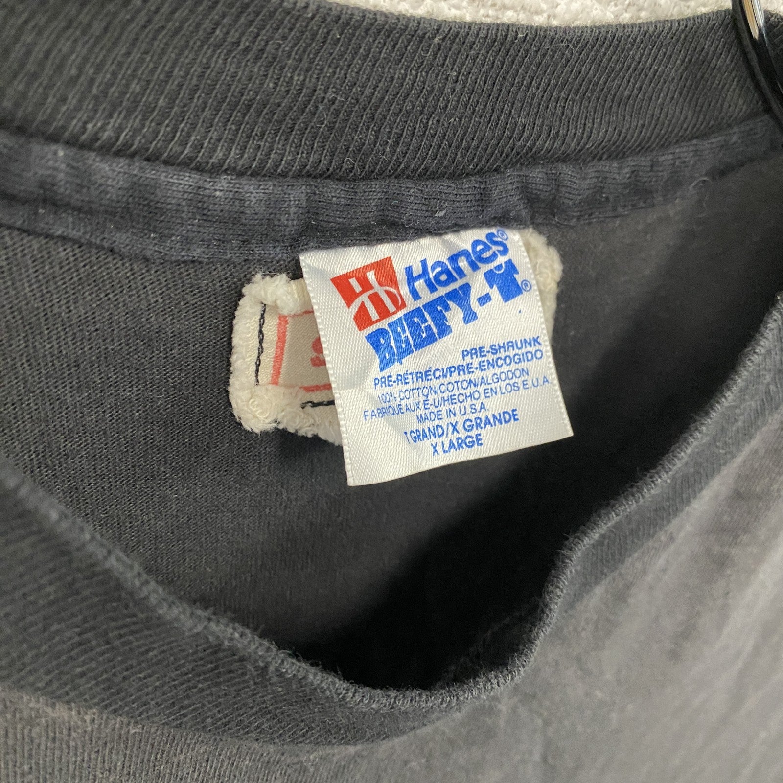 Hanes　ヘインズ　sample　サンプル　チュニック　リメイク　黒　ブラック　XLサイズ