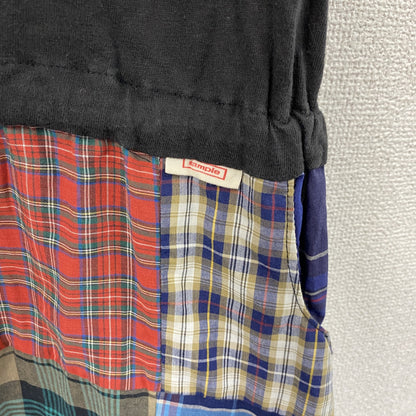 Hanes　ヘインズ　sample　サンプル　チュニック　リメイク　黒　ブラック　XLサイズ
