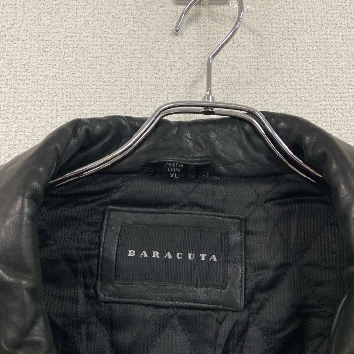 90s　BARACUTA　バラクータ　ラムレザーカーコート　レザーコート　レザージャケット　黒　ブラック　XLサイズ