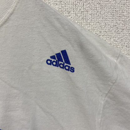 古着 used　adidas アディダス　NBA　NUEVA YORK　半袖プリントTシャツ　白　ビックシルエット　XLサイズ
