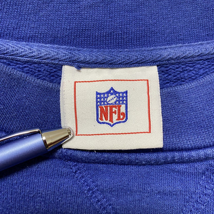 古着 used　NFL　長袖プリントワッペンスウェット　トレーナー　フットボール　Colts　インディアナポリスコルツ　青　ブルー