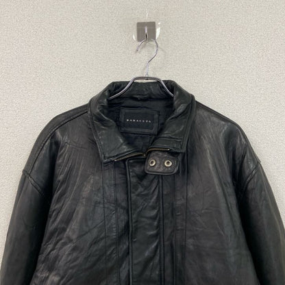 90s　BARACUTA　バラクータ　ラムレザーカーコート　レザーコート　レザージャケット　黒　ブラック　XLサイズ