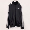 adidas　アディダス　トラックジャケット/ジャージ　黒　ブラック　Mサイズ