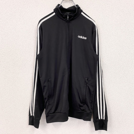 adidas　アディダス　トラックジャケット/ジャージ　黒　ブラック　Mサイズ