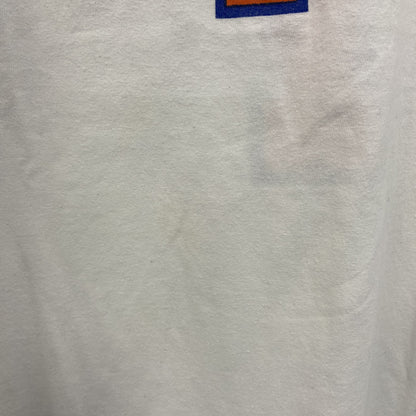 古着 used　adidas アディダス　NBA　NUEVA YORK　半袖プリントTシャツ　白　ビックシルエット　XLサイズ