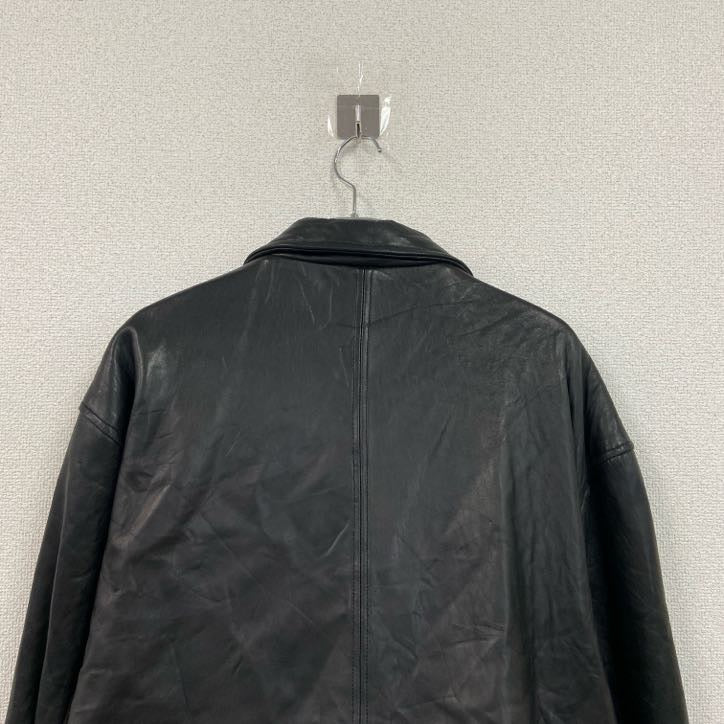 90s　BARACUTA　バラクータ　ラムレザーカーコート　レザーコート　レザージャケット　黒　ブラック　XLサイズ