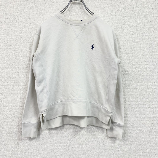 POLO RALPH LAUREN　ラルフローレン　スウェット/トレーナー　前V　白　ホワイト　XSサイズ