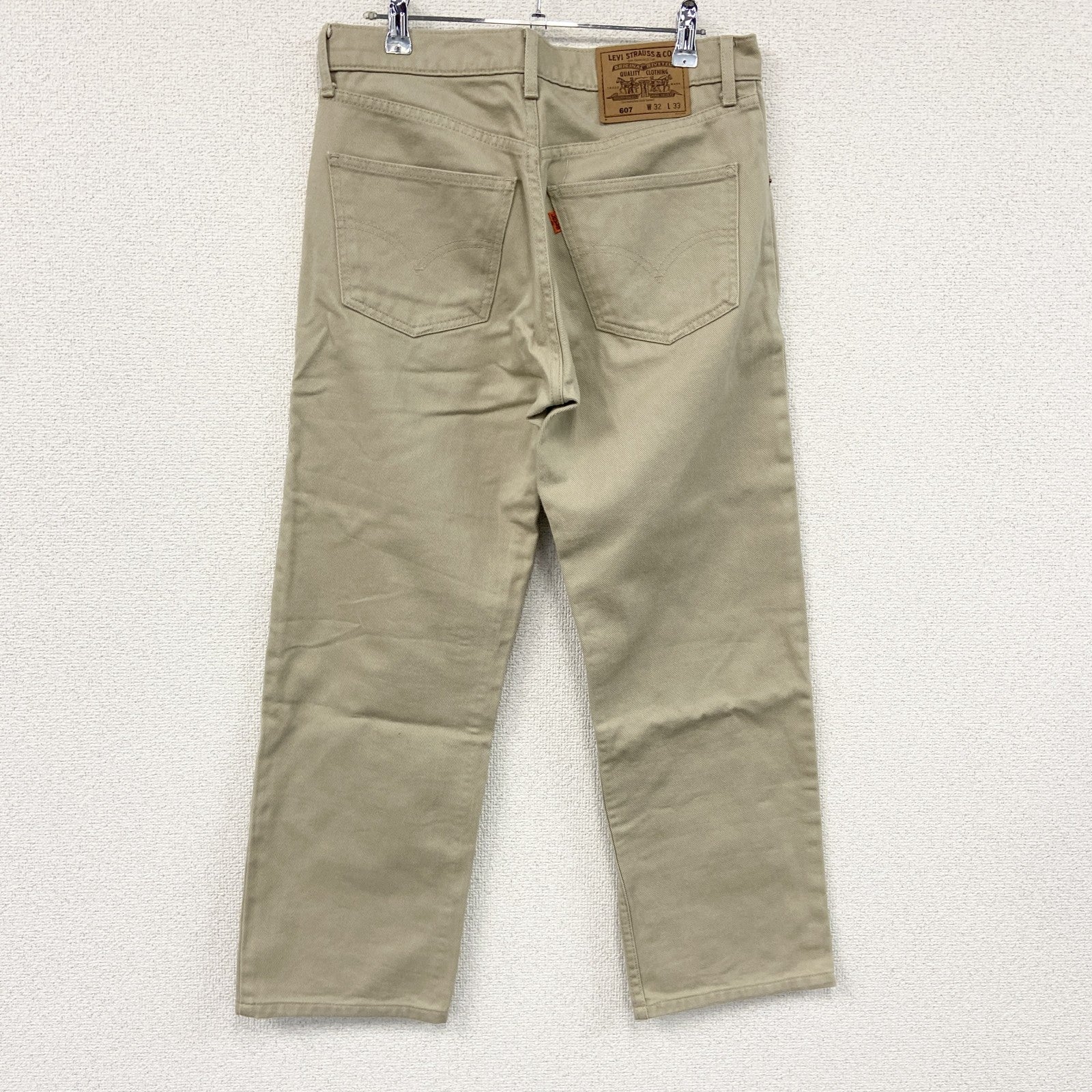 Levi’s　リーバイス　607　デニムパンツ/ジーンズ　オレンジタブ　ジップフライ　ベージュ　W32サイズ