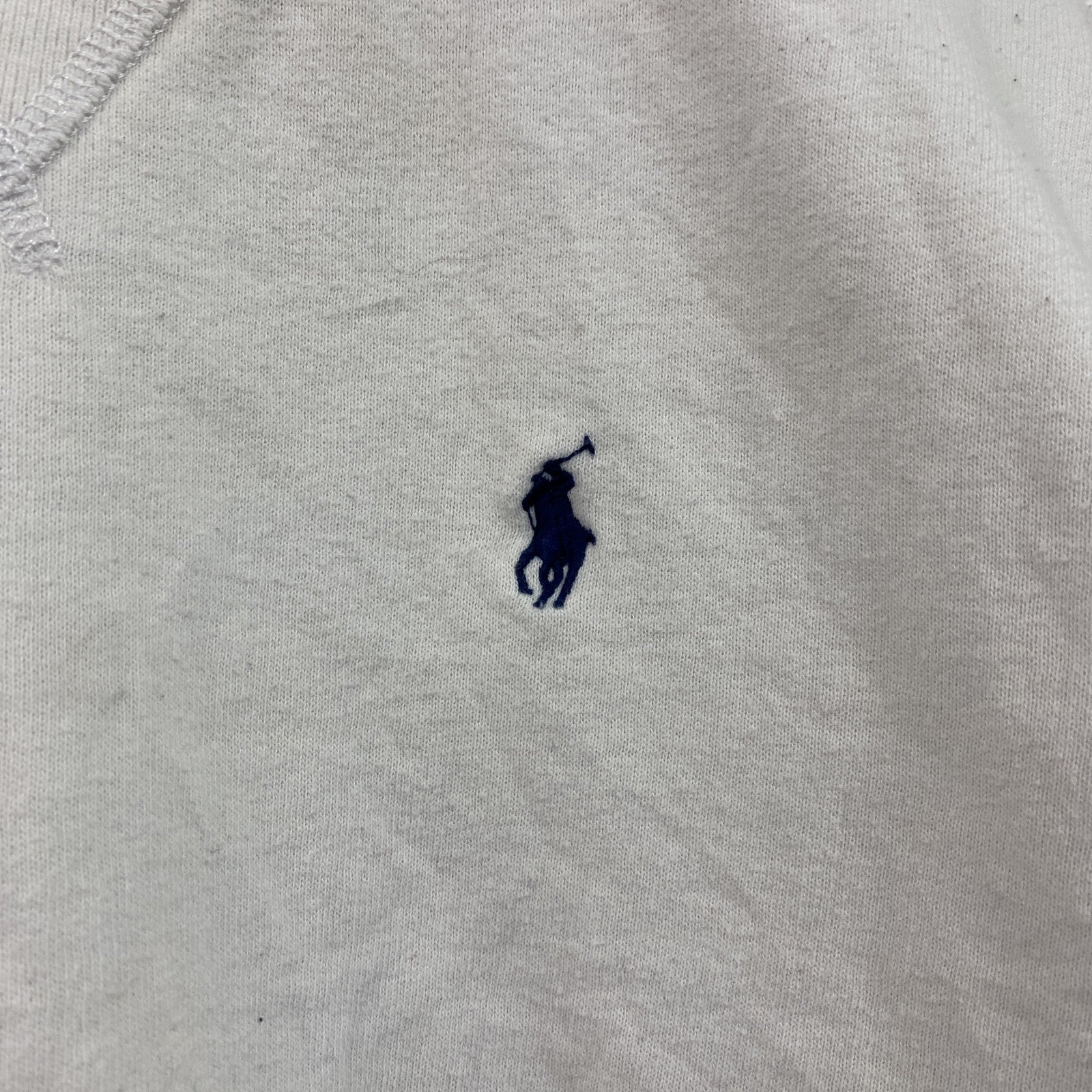 POLO RALPH LAUREN　ラルフローレン　スウェット/トレーナー　前V　白　ホワイト　XSサイズ