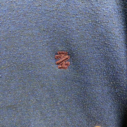 古着 used　IZOD　アイゾッド　長袖クルーネックスウェット　トレーナー　ワンポイント刺繍　ネイビー　Lサイズ