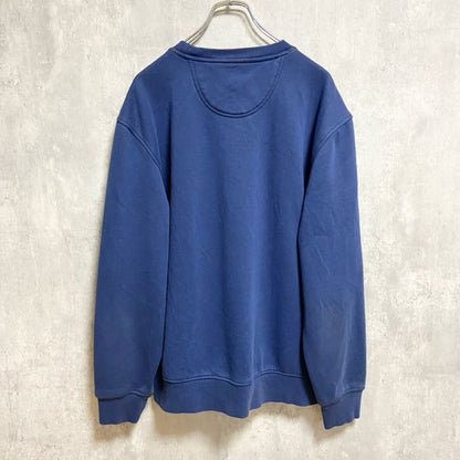 古着 used　IZOD　アイゾッド　長袖クルーネックスウェット　トレーナー　ワンポイント刺繍　ネイビー　Lサイズ