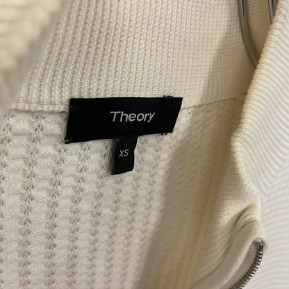 Theory　セオリー　ジップアップセーター　アイボリー　XSサイズ
