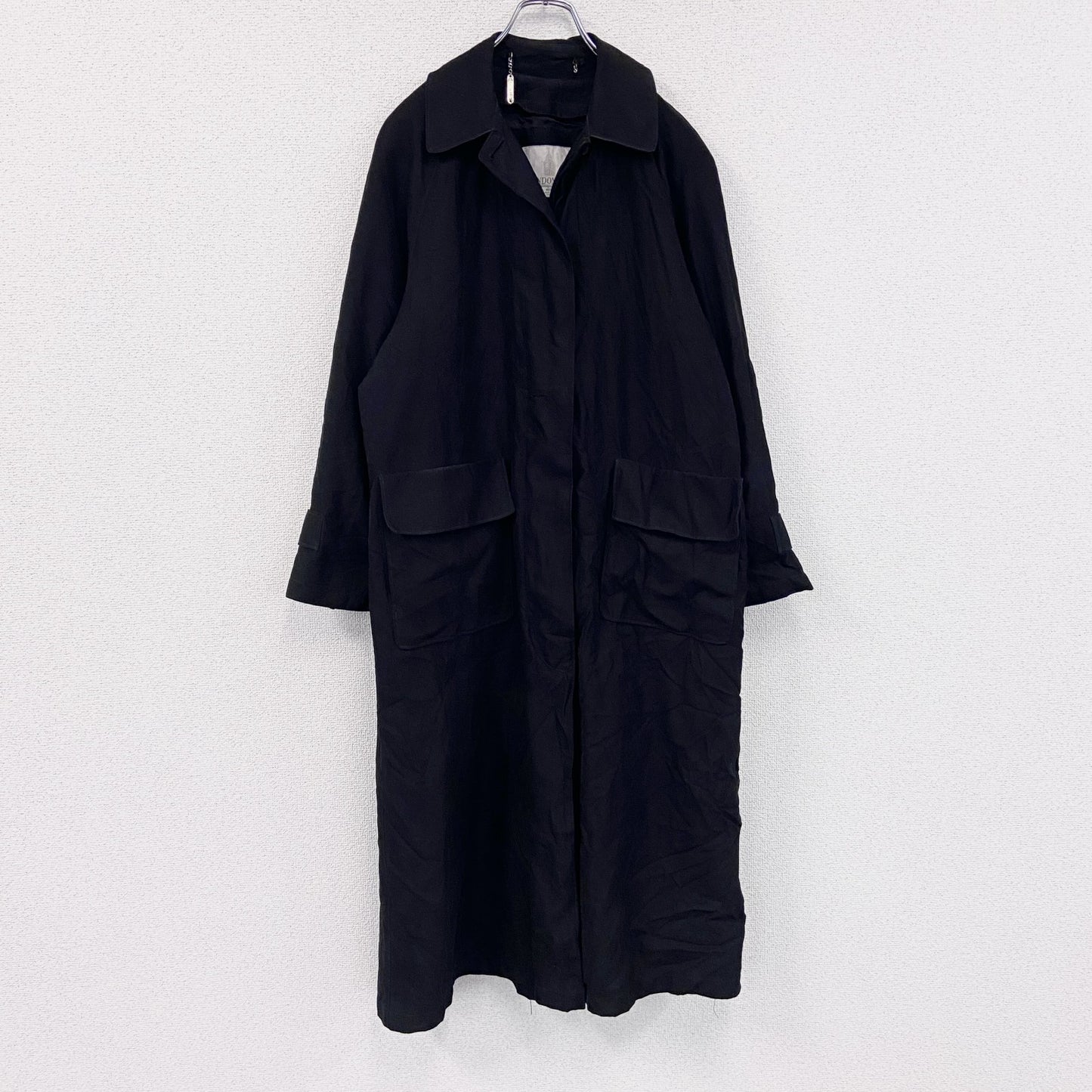 LONDON FOG　ロンドンフォグ　トレンチコート　黒　ブラック　Lサイズ