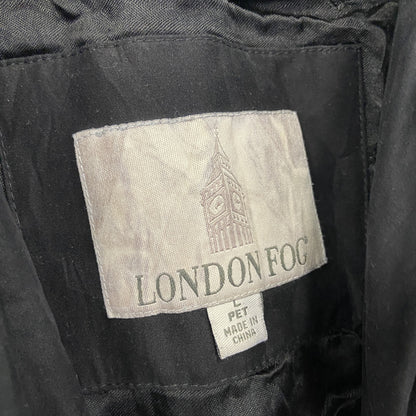 LONDON FOG　ロンドンフォグ　トレンチコート　黒　ブラック　Lサイズ