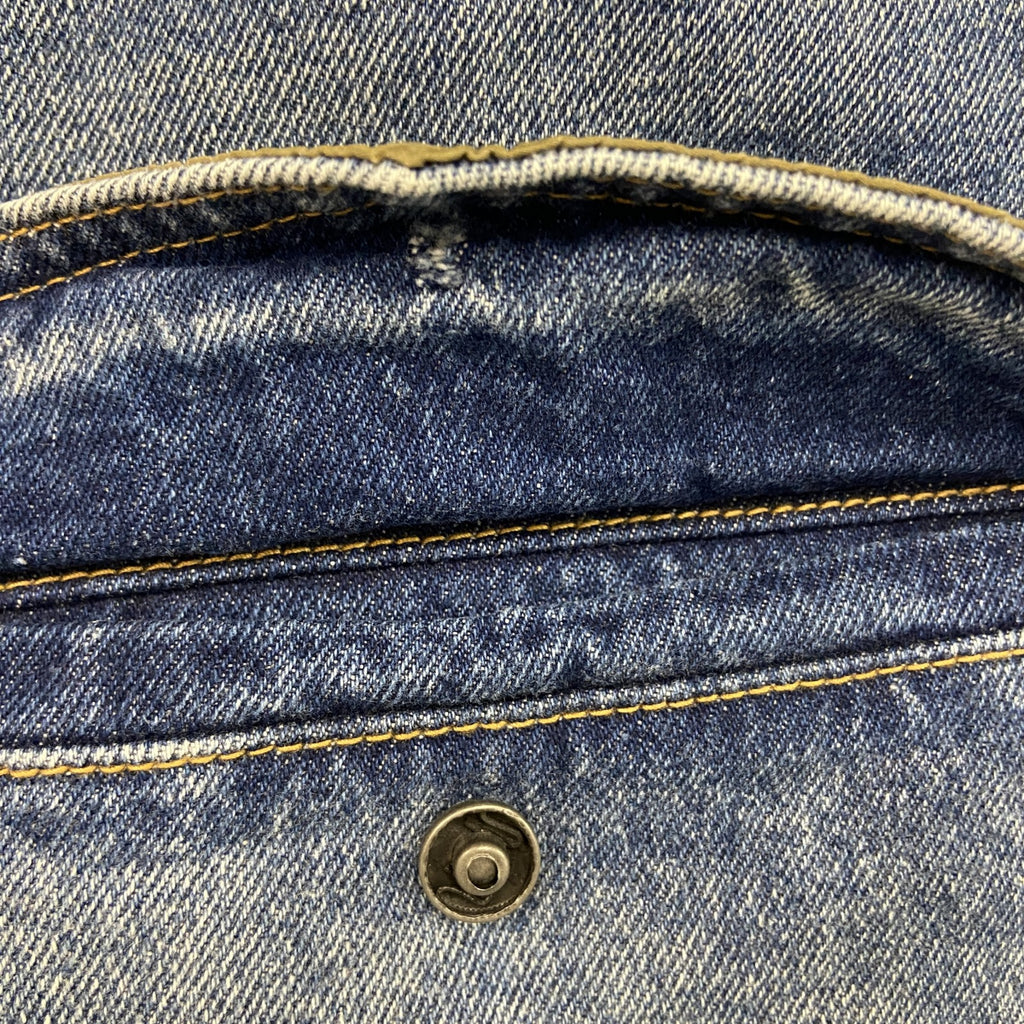 DESIGUAL　デシグアル　パッチワークデニムパンツ/ジーンズ　ジップフライ　インディゴ　W34サイズ