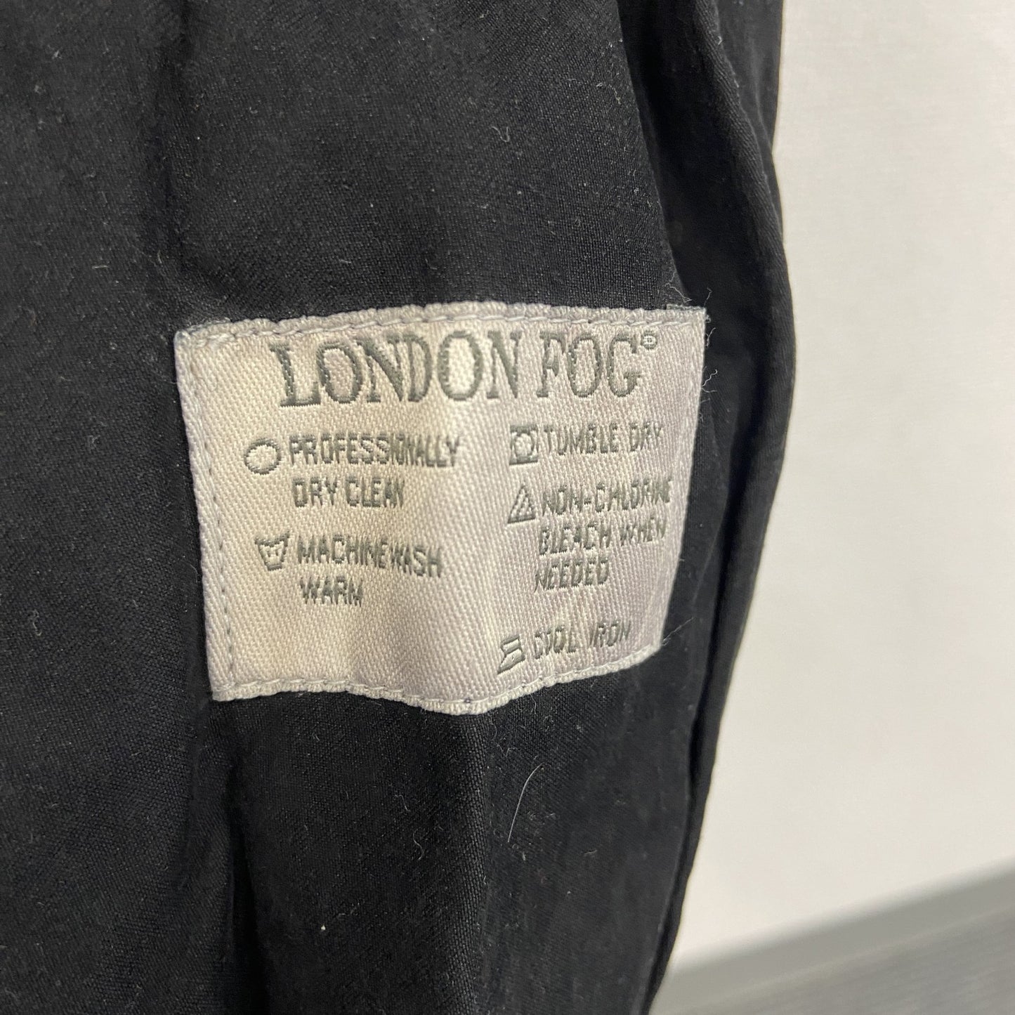 LONDON FOG　ロンドンフォグ　トレンチコート　黒　ブラック　Lサイズ