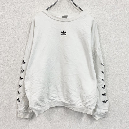 adidas　アディダス　スウェット/トレーナー　トレフォイルロゴ　白　ホワイト　OTサイズ