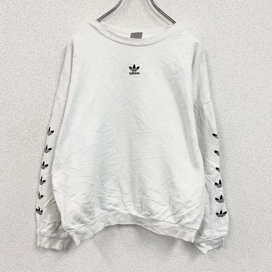 adidas　アディダス　スウェット/トレーナー　トレフォイルロゴ　白　ホワイト　OTサイズ