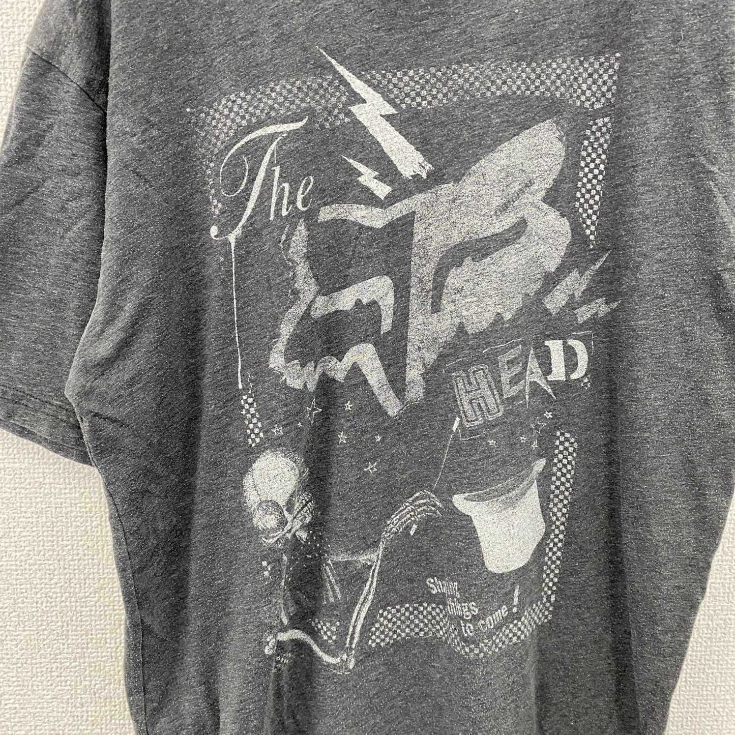 Fox Racing　フォックスレーシング　半袖プリントTシャツ　デカロゴ　スカル　骸骨　クルーネック　黒　ブラック　Lサイズ