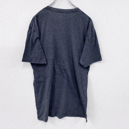 Fox Racing　フォックスレーシング　半袖プリントTシャツ　デカロゴ　スカル　骸骨　クルーネック　黒　ブラック　Lサイズ