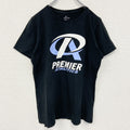 古着 used　NIKE ナイキ　半袖プリントTシャツ　クルーネック　黒　ブラック　PREMIER ATHLETICS