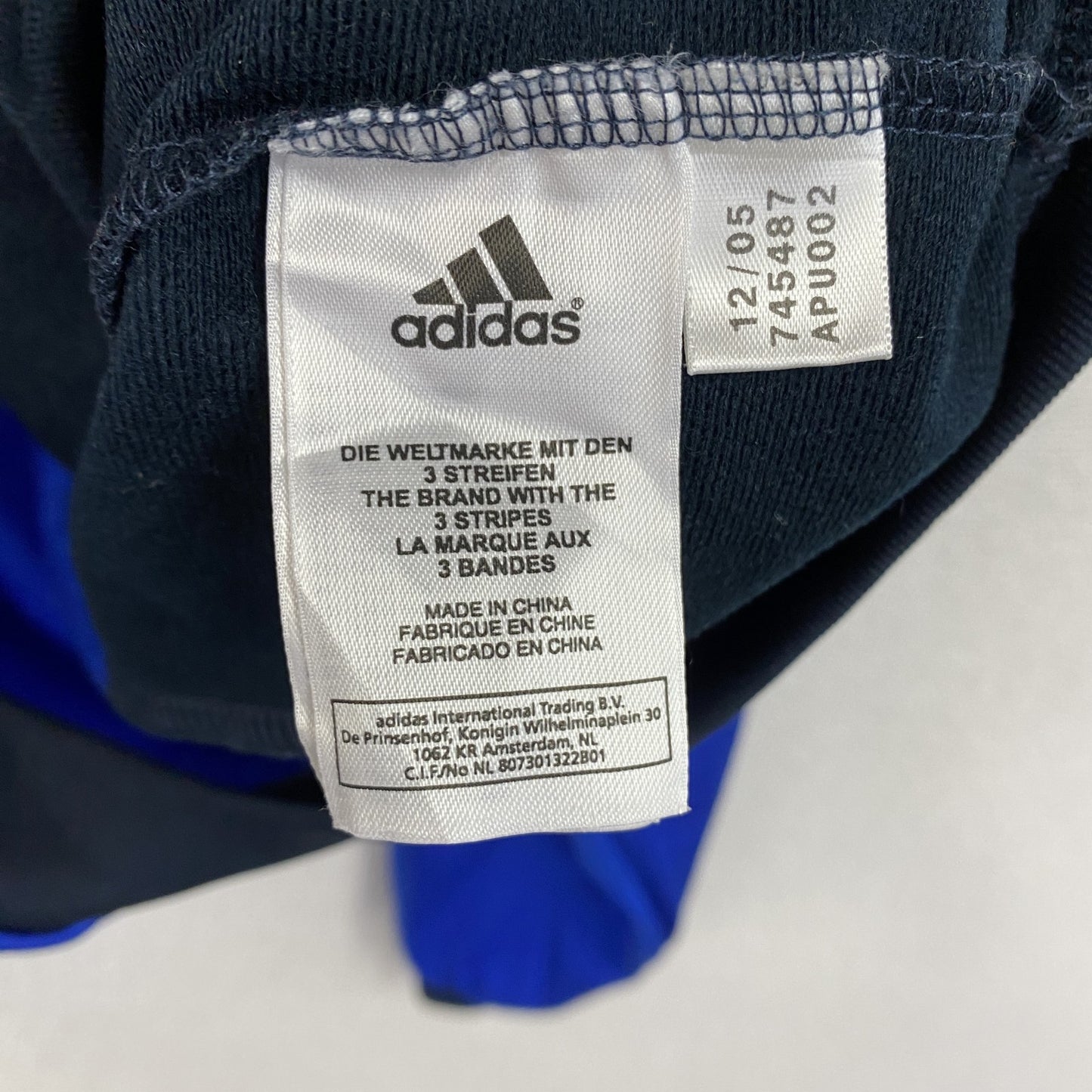 adidas　アディダス　トラックジャケット/ジャージ　青　ブルー　42サイズ