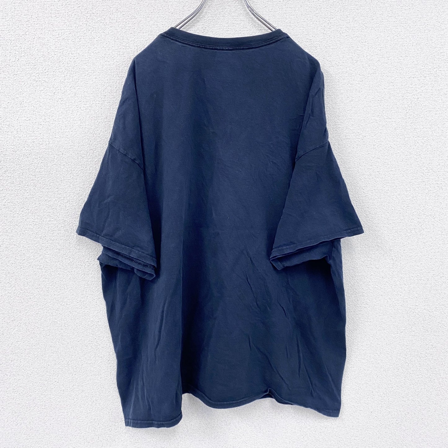 AMERICAN BUILT　半袖プリントTシャツ　紺　ネイビー