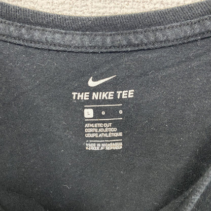 古着 used　NIKE ナイキ　半袖プリントTシャツ　クルーネック　黒　ブラック　PREMIER ATHLETICS