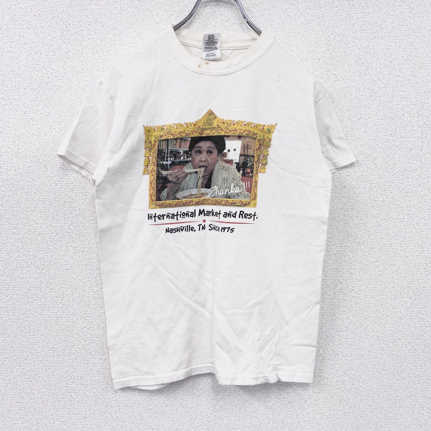 GILDAN　ギルダン　半袖プリントTシャツ　白　ホワイト　Sサイズ