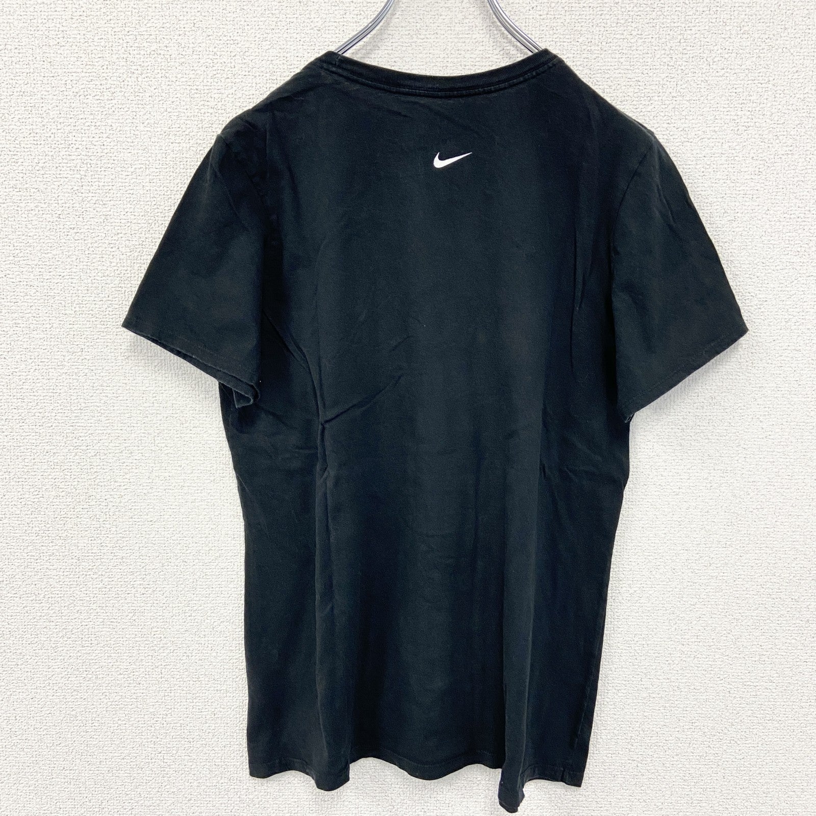古着 used　NIKE ナイキ　半袖プリントTシャツ　クルーネック　黒　ブラック　PREMIER ATHLETICS
