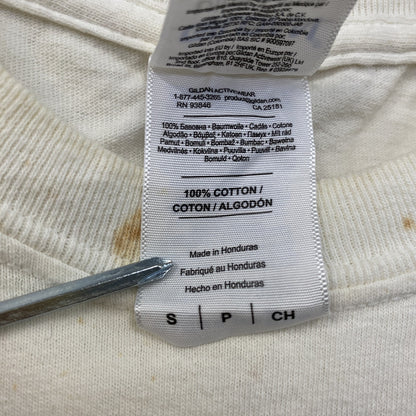 GILDAN　ギルダン　半袖プリントTシャツ　白　ホワイト　Sサイズ