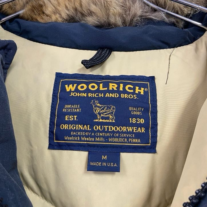 WOOLRICH　ウールリッチ　アークティックパーカ　ダウンジャケット　ダウン100％　紺　ネイビー　Mサイズ