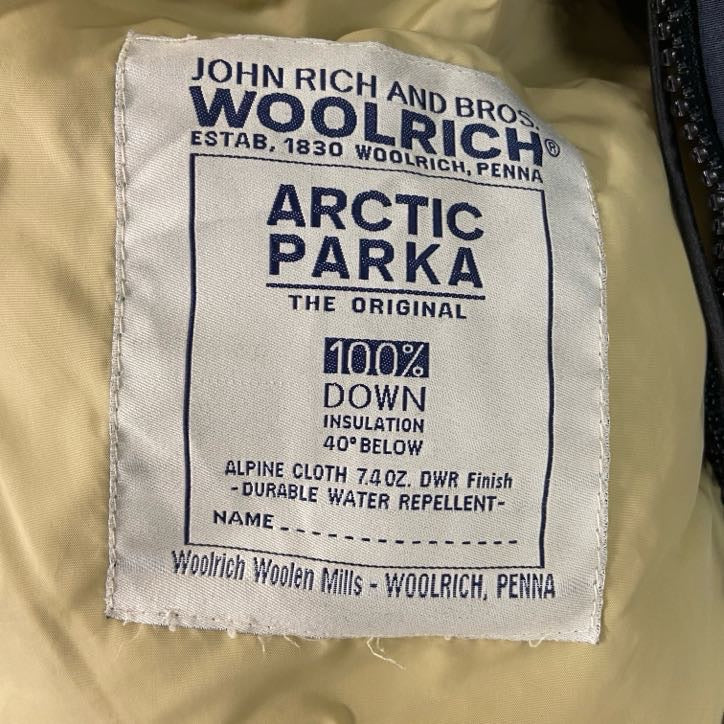 WOOLRICH　ウールリッチ　アークティックパーカ　ダウンジャケット　ダウン100％　紺　ネイビー　Mサイズ