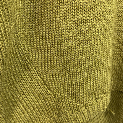 Acne Studios　アクネストゥディオズ　半袖ウール混アクリルニットセーター　カーキ　XSサイズ