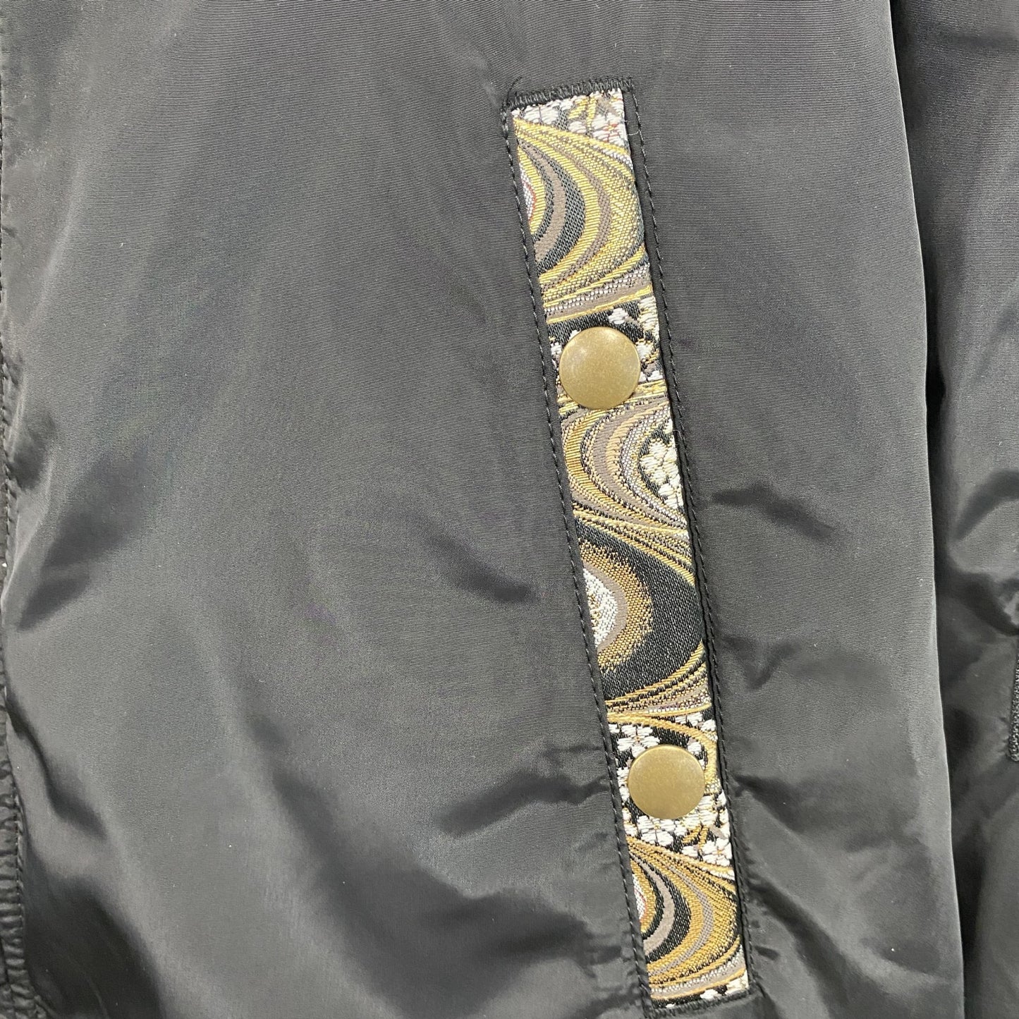 絡繰魂　KARAKURITAMASHII　フルジップ中綿ジャケット　黒　ブラック　XLサイズ