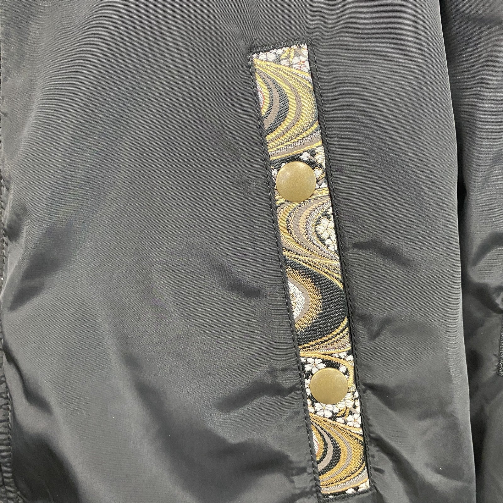 絡繰魂　KARAKURITAMASHII　フルジップ中綿ジャケット　黒　ブラック　XLサイズ