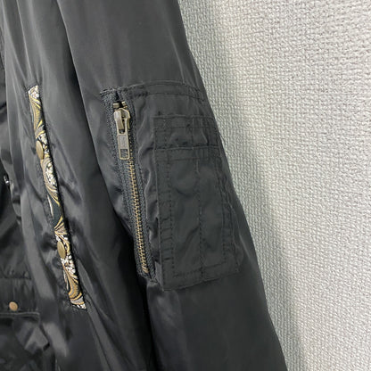 絡繰魂　KARAKURITAMASHII　フルジップ中綿ジャケット　黒　ブラック　XLサイズ