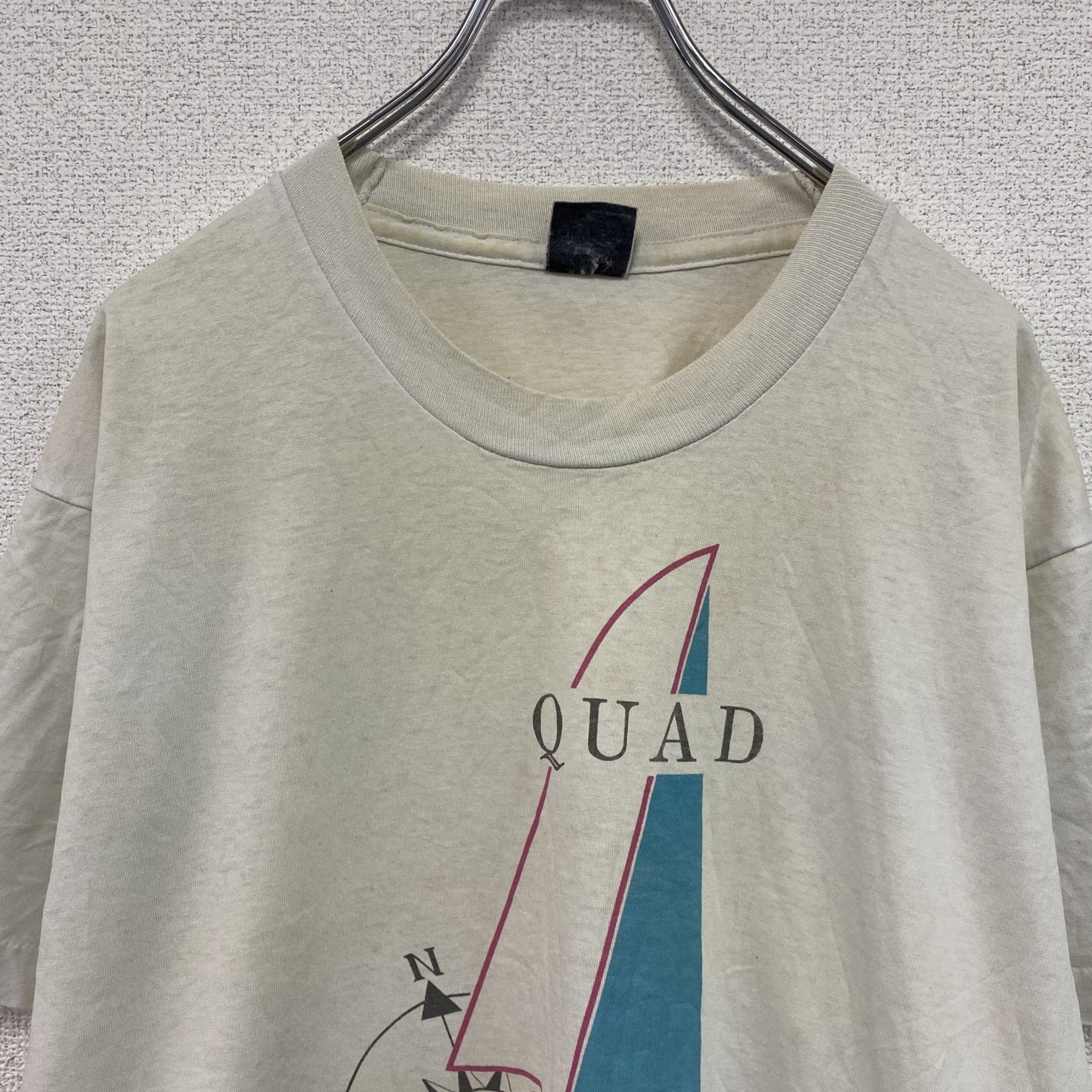 80s　SCREEN STARS　スクリーンスターズ　半袖プリントTシャツ　白　ホワイト　XLサイズ
