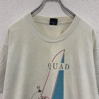 80s　SCREEN STARS　スクリーンスターズ　半袖プリントTシャツ　白　ホワイト　XLサイズ