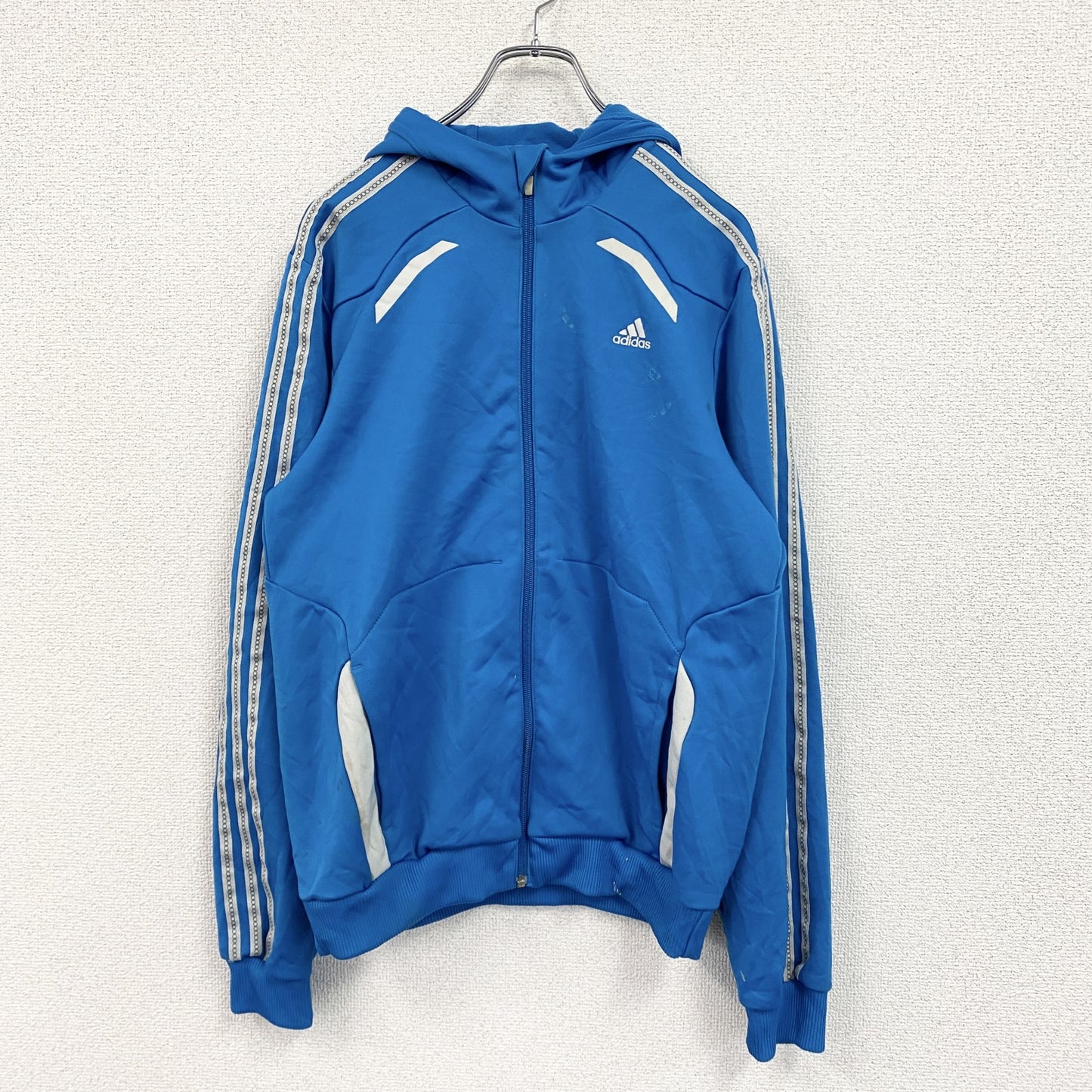 adidas　アディダス　トラックジャケット/ジャージ　パフォーマンスロゴ　青　ブルー　