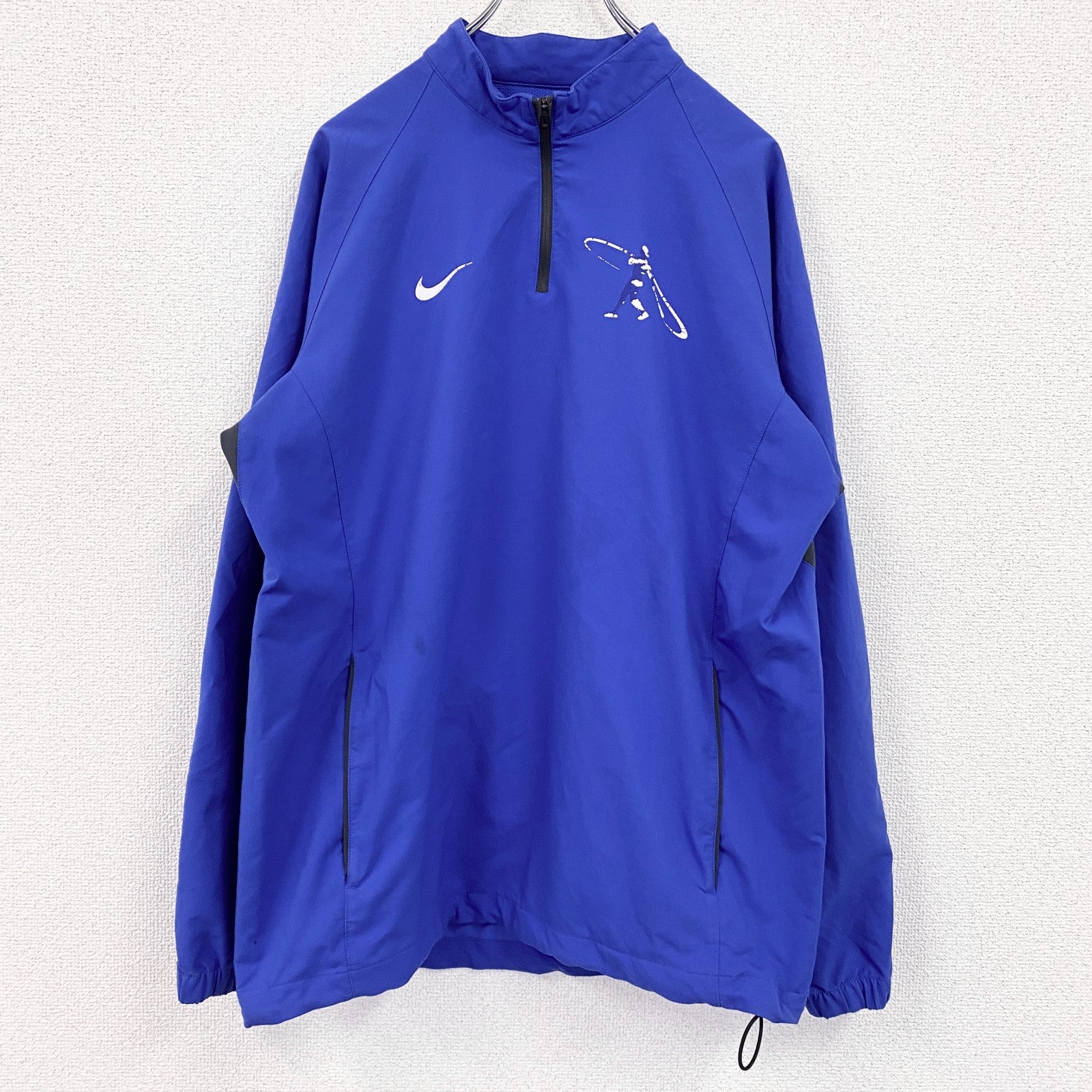 NIKE　ナイキ　ハーフジッププルオーバージャケット　青　ブルー　Mサイズ