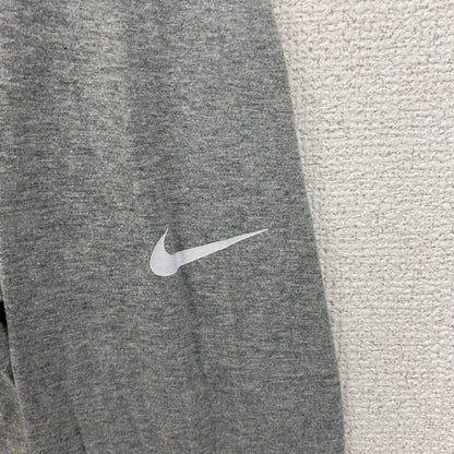 古着 used　NIKE ナイキ　長袖ワンポイントプリントTシャツ　クルーネック　グレー　灰色　Sサイズ