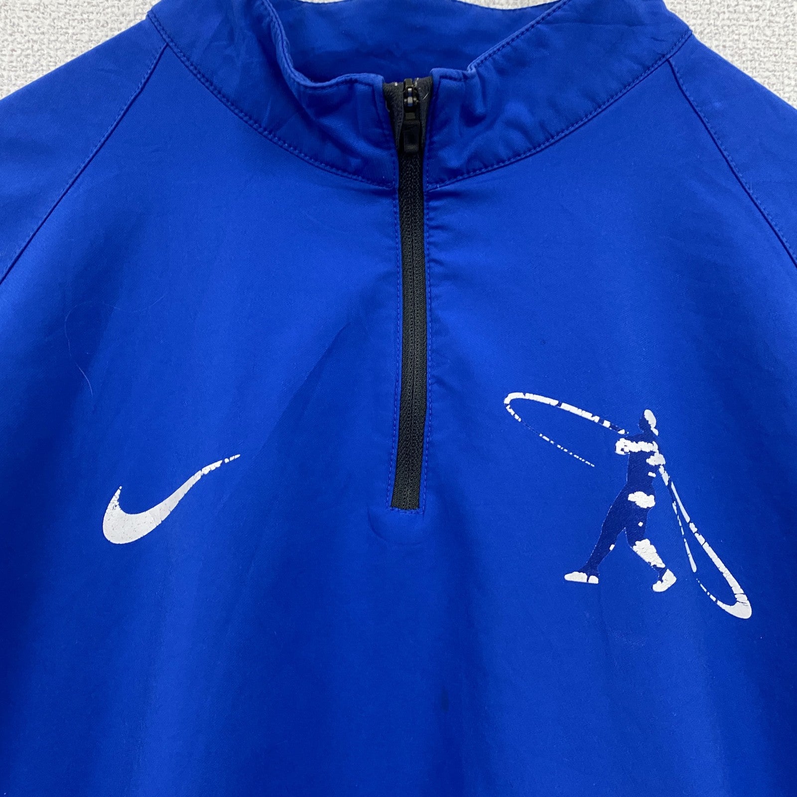 NIKE　ナイキ　ハーフジッププルオーバージャケット　青　ブルー　Mサイズ