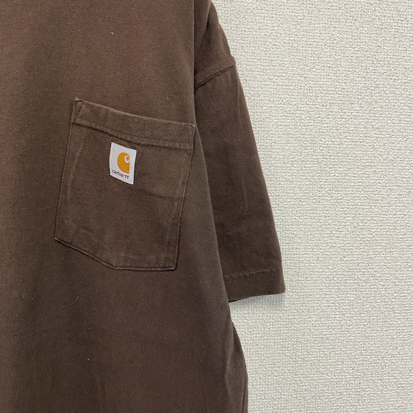 carhartt　カーハート　半袖ポケットTシャツ　ポケT　茶色　ブラウン　Mサイズ