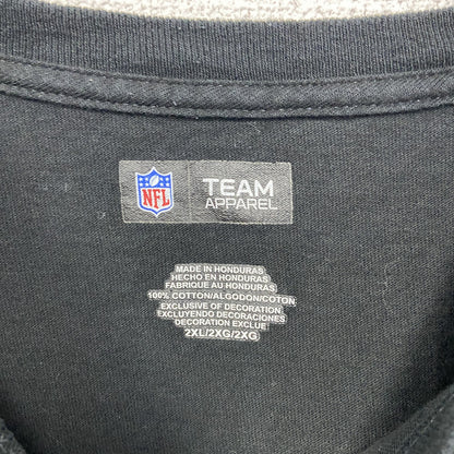古着 used　NFL TEAM APPAREL　半袖クルーネックプリントTシャツ　アメフト　スポーツ　ブラック　XXLサイズ
