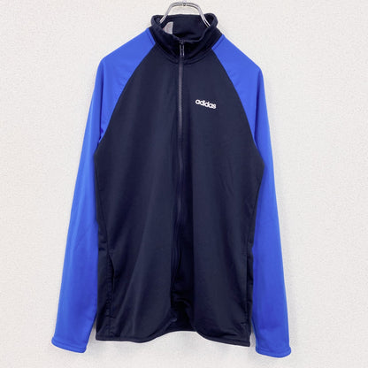 adidas　アディダス　トラックジャケット/ジャージ　青　ブルー　紺　ネイビー　XLサイズ