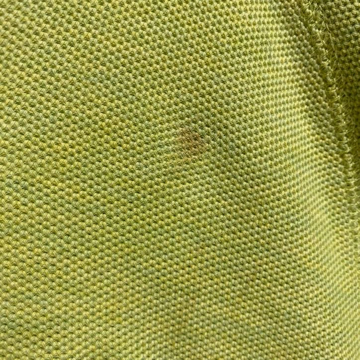 古着 used　adidas　アディダス　 長袖ワンポイント刺繍ニット　Vネックセーター　秋冬服　ビッグシルエット　XLサイズ