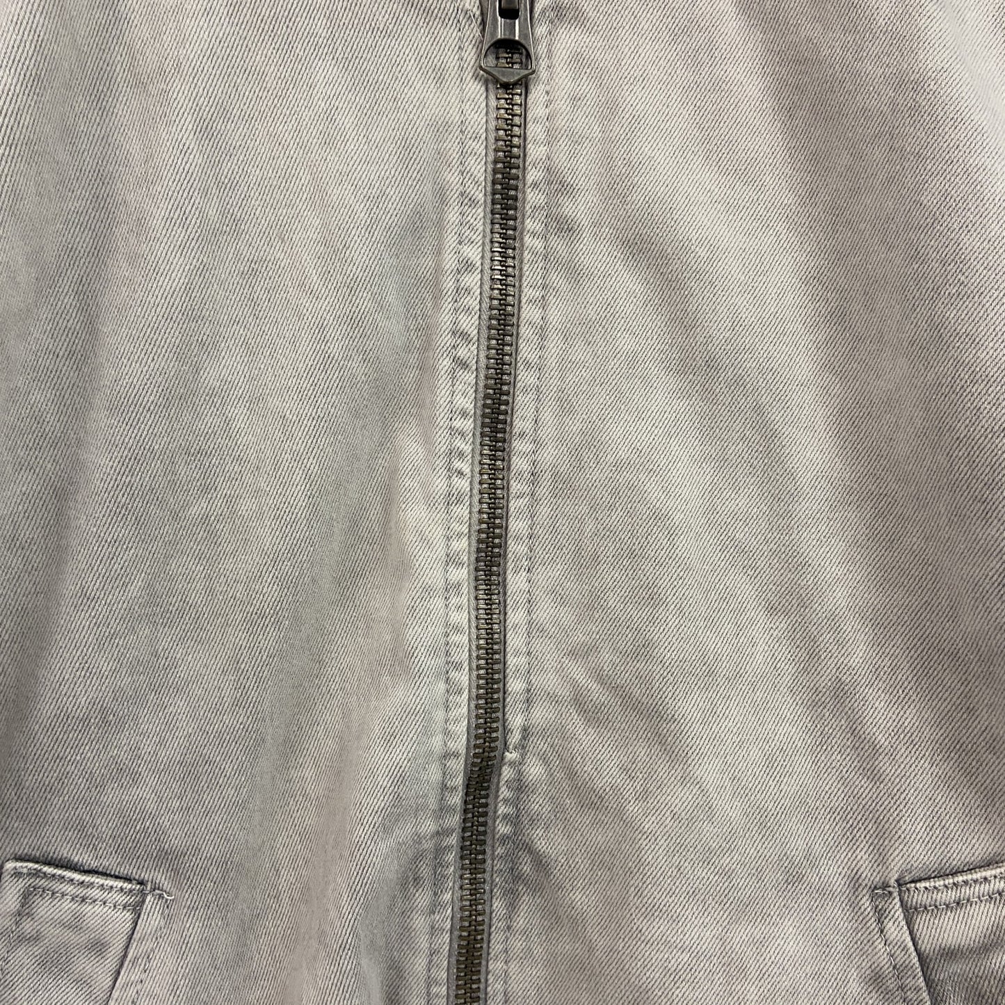 ZARA　ザラ　コットンボンバージャケット　ライトグレー　Sサイズ