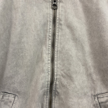 ZARA　ザラ　コットンボンバージャケット　ライトグレー　Sサイズ