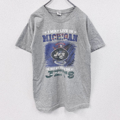 GILDAN　ギルダン　JETS　半袖プリントTシャツ　灰色　グレー　3XLサイズ